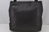 Authentic CHANEL Vintage Caviar Skin CC Logo Shoulder Tote Bag Black 0548J