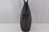 Authentic CHANEL Vintage Caviar Skin CC Logo Shoulder Tote Bag Black 0548J
