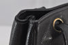 Authentic CHANEL Vintage Caviar Skin CC Logo Shoulder Tote Bag Black 0548J