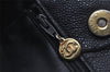 Authentic CHANEL Vintage Caviar Skin CC Logo Shoulder Tote Bag Black 0548J