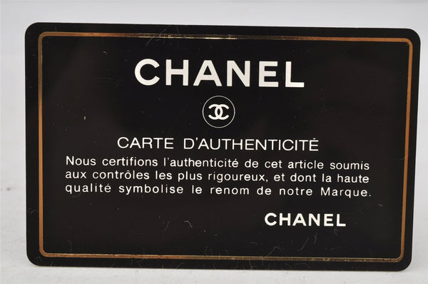 Authentic CHANEL Vintage Caviar Skin CC Logo Shoulder Tote Bag Black 0548J