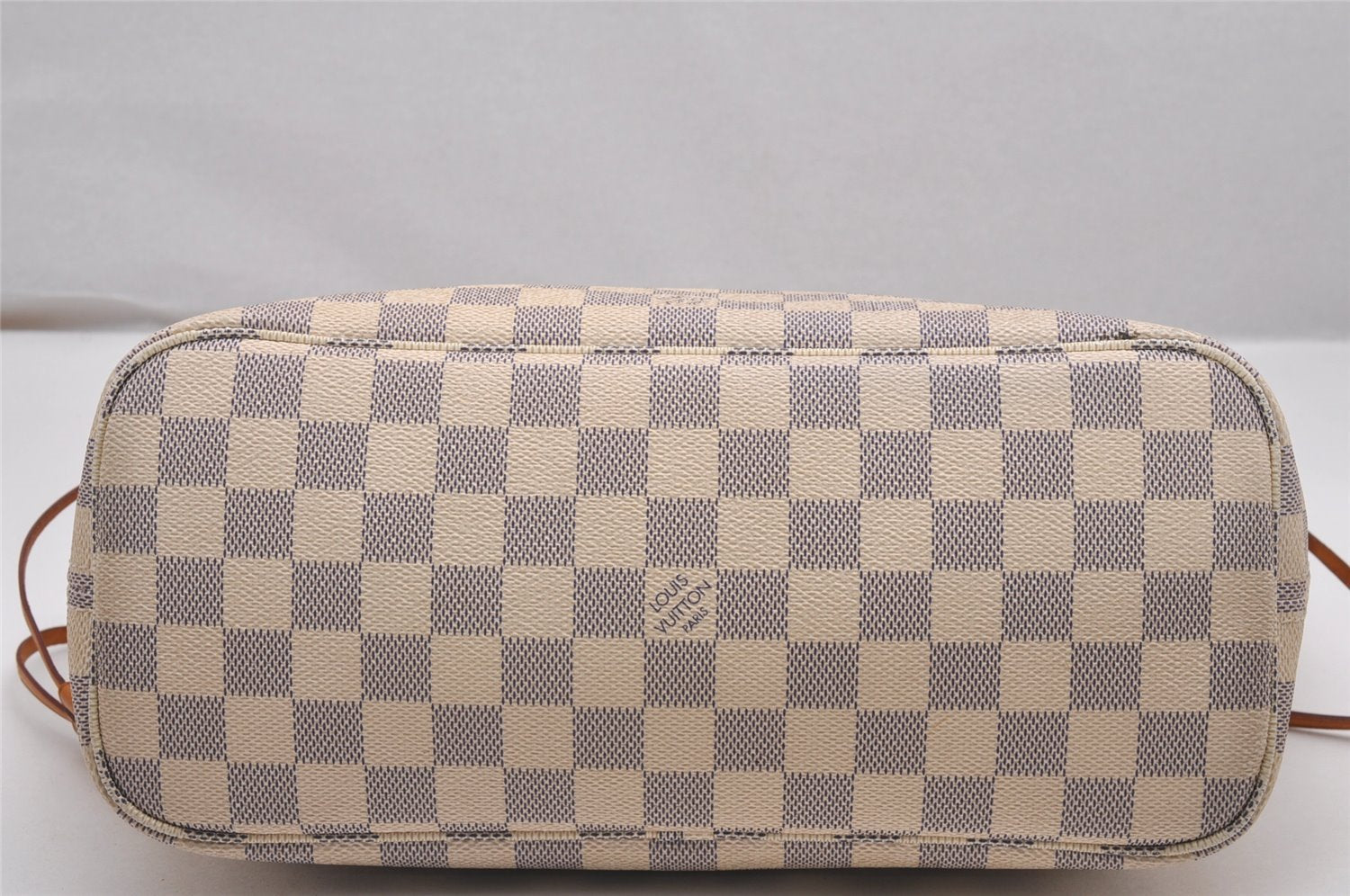 Authentic Louis Vuitton Damier Azur Neverfull PM Tote Bag N51110 LV 0549J