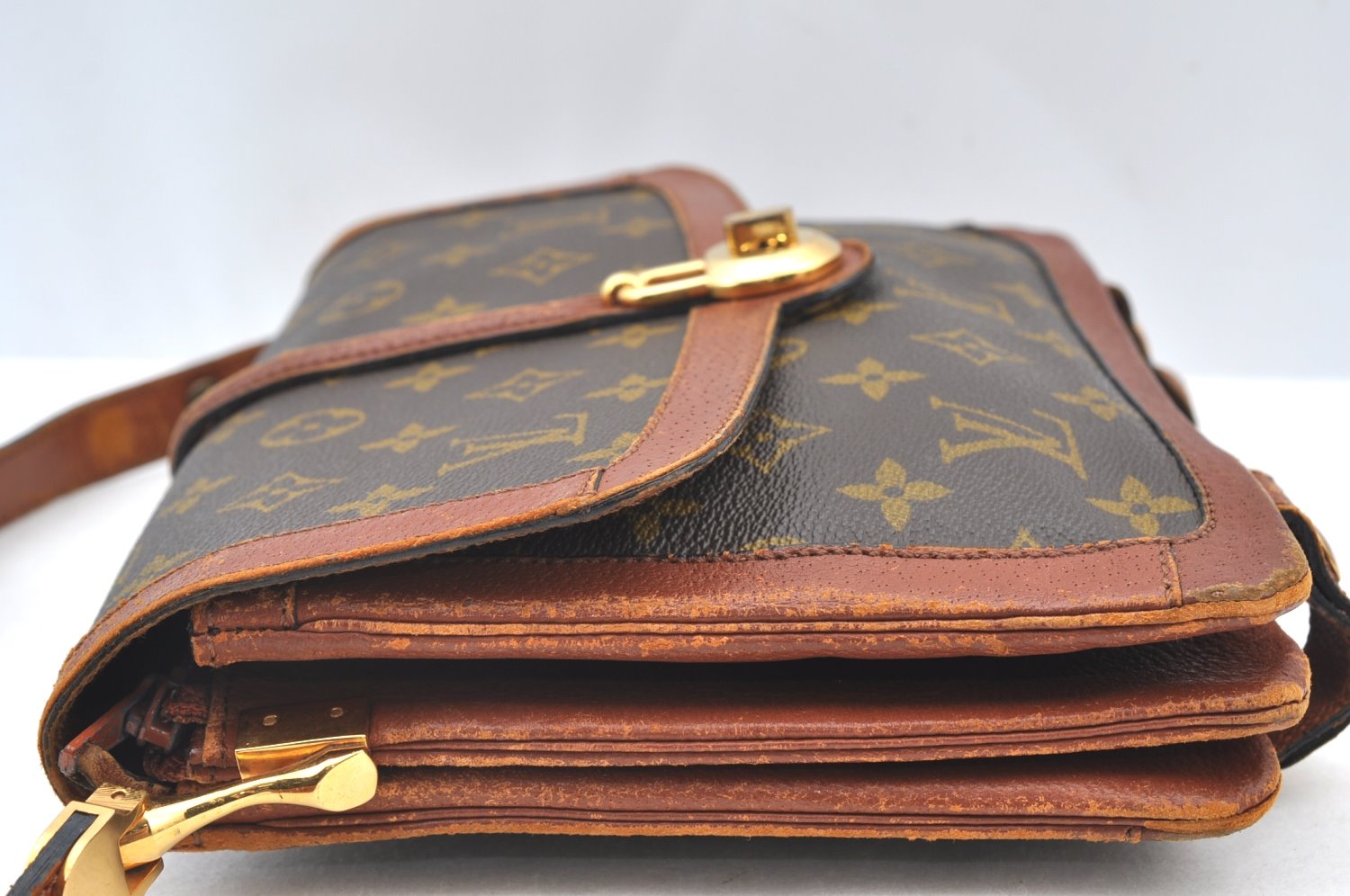 Authentic Louis Vuitton Monogram Sac Vendome Shoulder Cross Bag Old Model 0550I