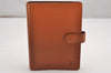 Authentic Louis Vuitton Epi Agenda MM Notebook Cover Brown R20043 LV 0550J