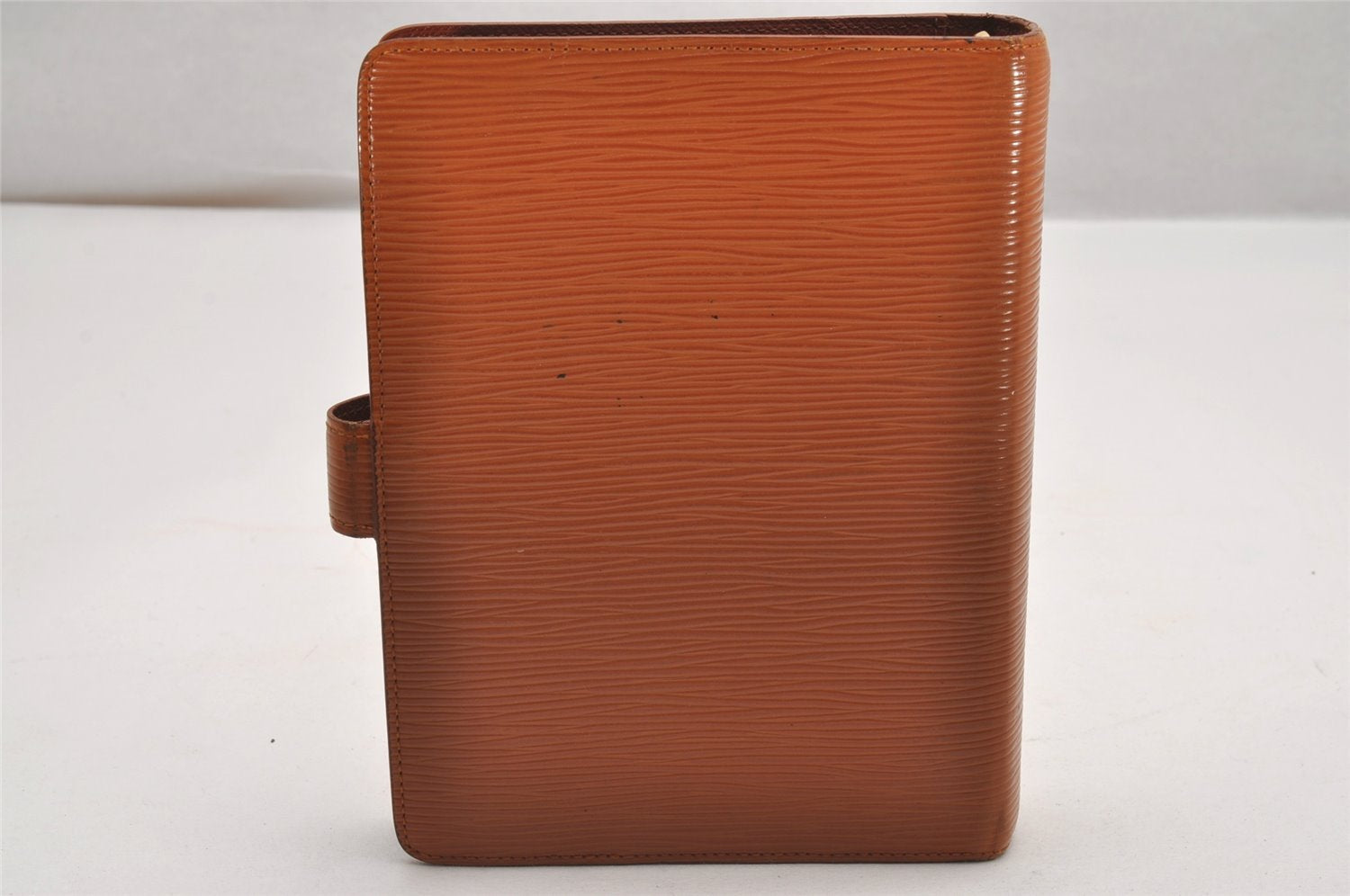 Authentic Louis Vuitton Epi Agenda MM Notebook Cover Brown R20043 LV 0550J