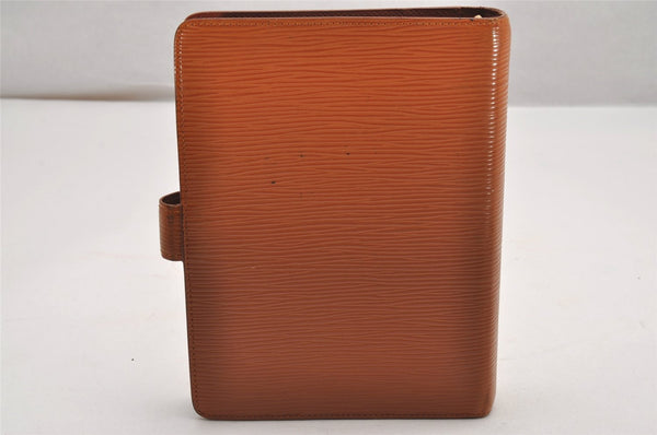 Authentic Louis Vuitton Epi Agenda MM Notebook Cover Brown R20043 LV 0550J