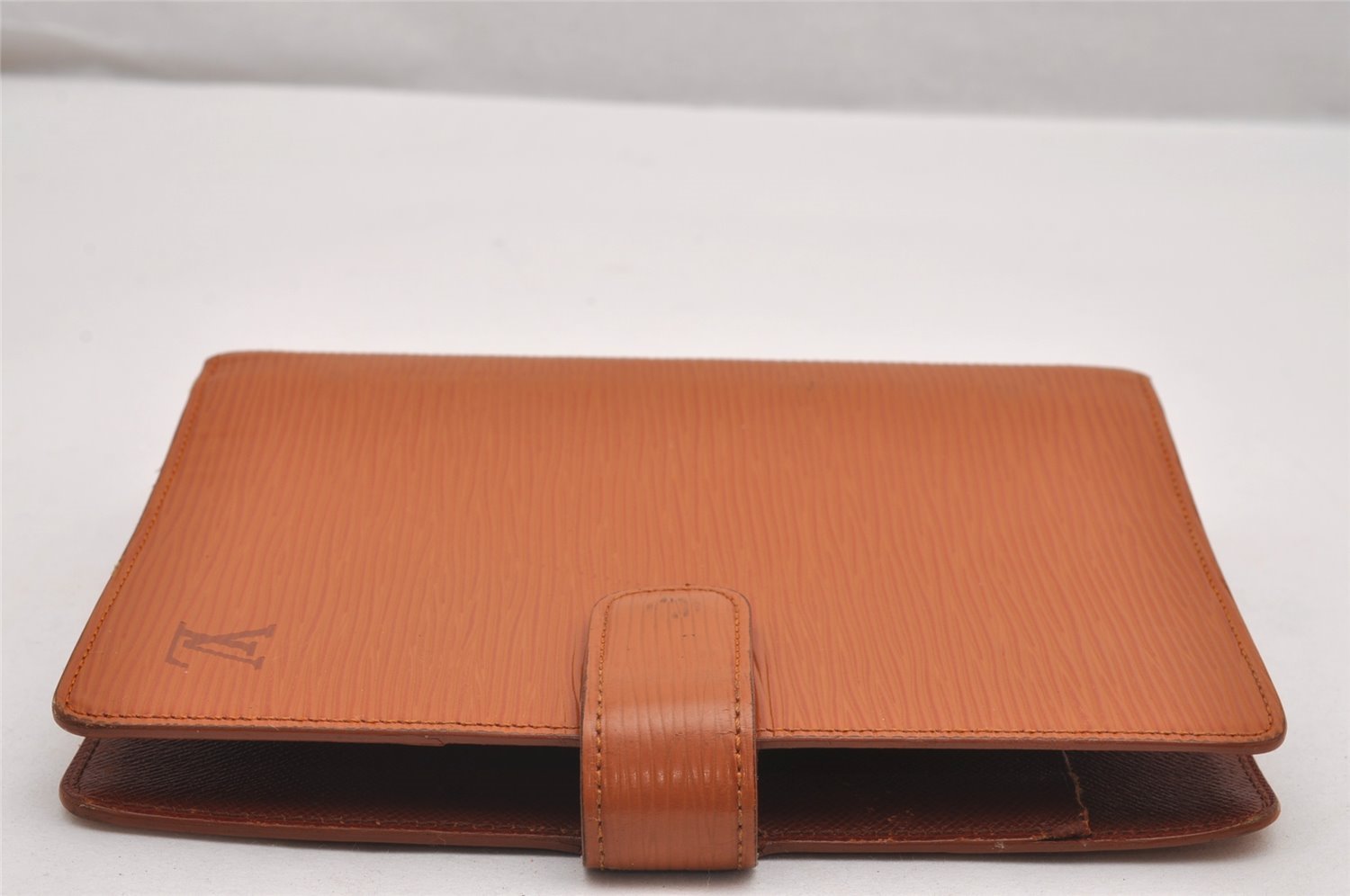Authentic Louis Vuitton Epi Agenda MM Notebook Cover Brown R20043 LV 0550J