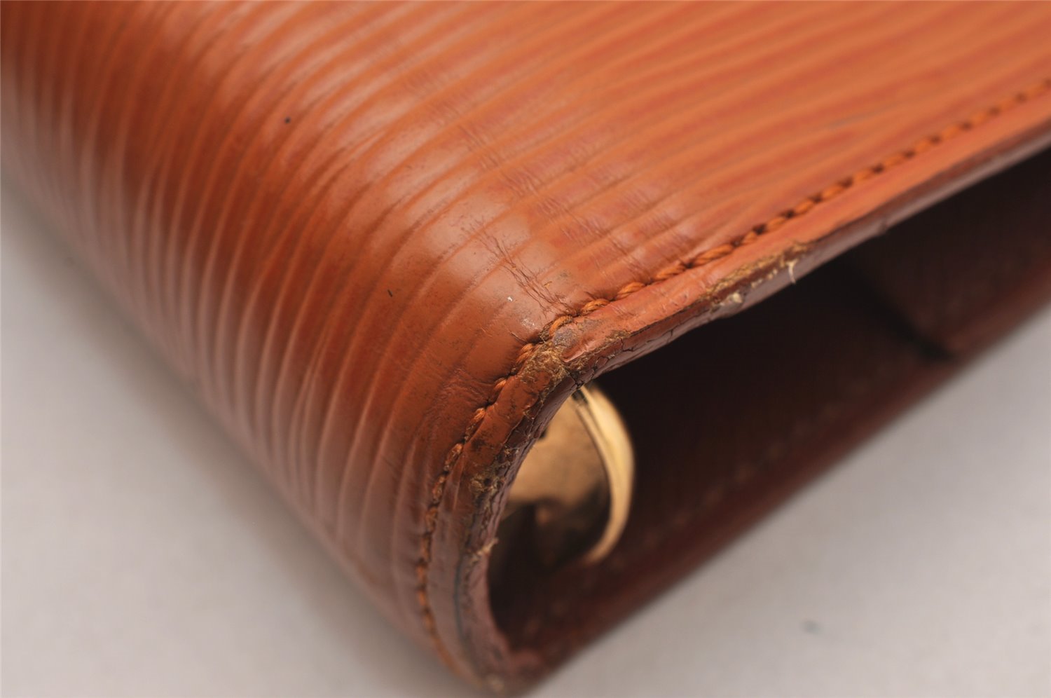 Authentic Louis Vuitton Epi Agenda MM Notebook Cover Brown R20043 LV 0550J