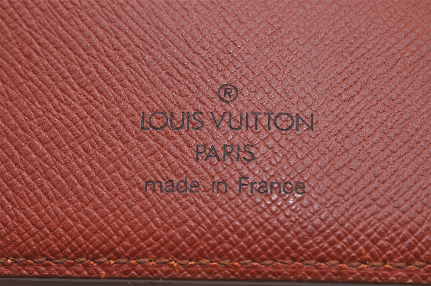 Authentic Louis Vuitton Epi Agenda MM Notebook Cover Brown R20043 LV 0550J