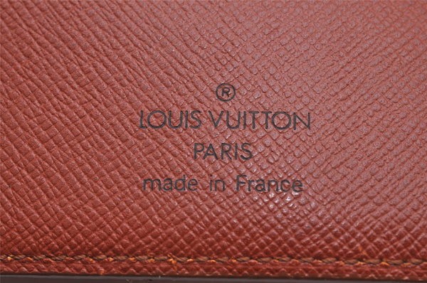 Authentic Louis Vuitton Epi Agenda MM Notebook Cover Brown R20043 LV 0550J