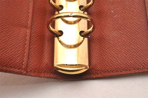 Authentic Louis Vuitton Epi Agenda MM Notebook Cover Brown R20043 LV 0550J