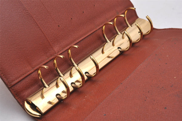 Authentic Louis Vuitton Epi Agenda MM Notebook Cover Brown R20043 LV 0550J