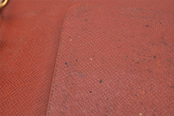 Authentic Louis Vuitton Epi Agenda MM Notebook Cover Brown R20043 LV 0550J