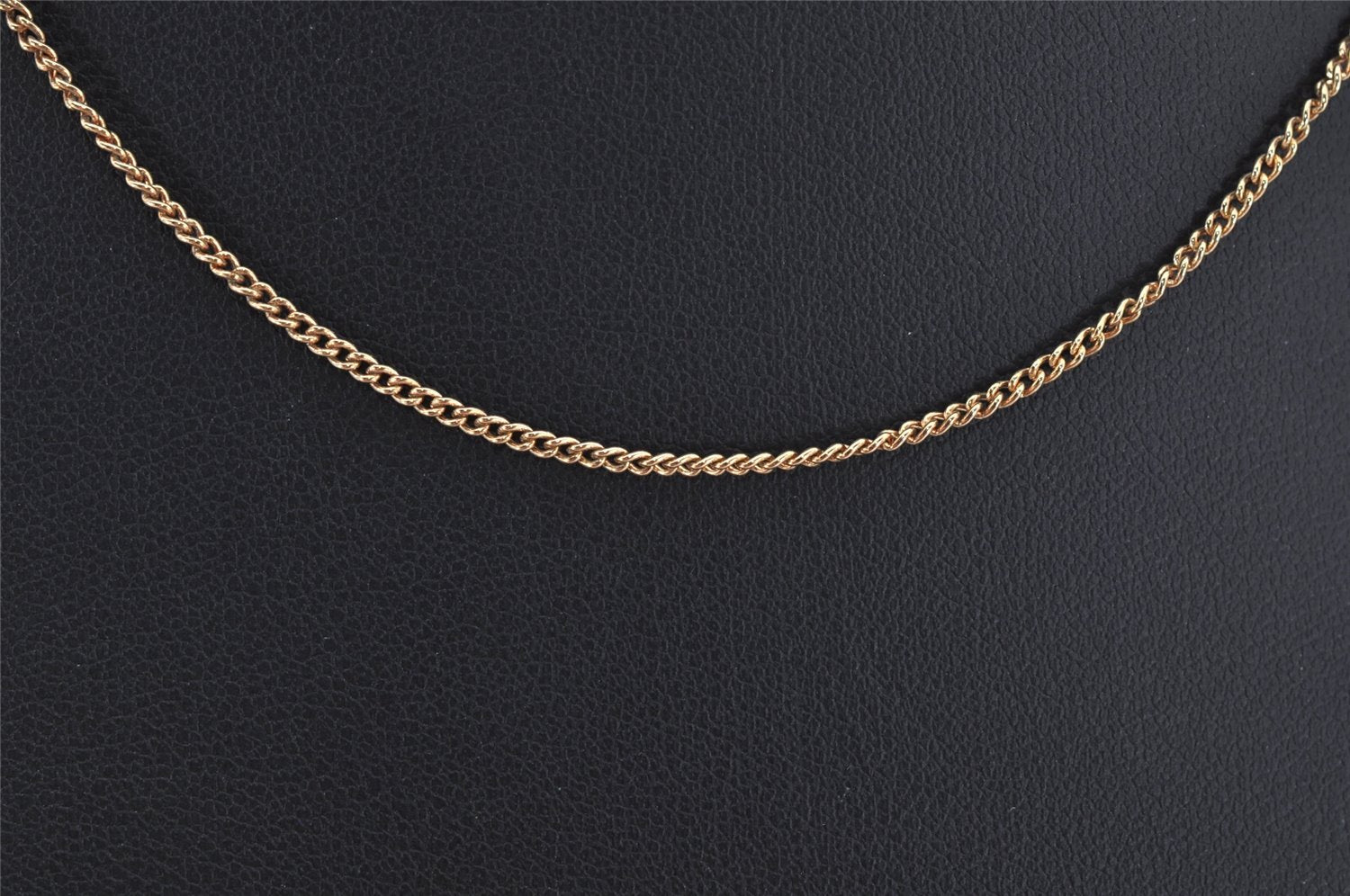 Authentic Christian Dior Gold Tone Chain Pendant Necklace CD 0550K