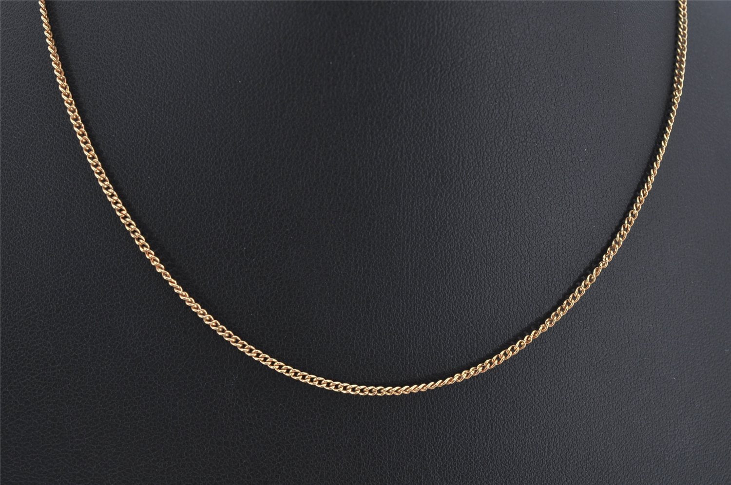 Authentic Christian Dior Gold Tone Chain Pendant Necklace CD 0550K