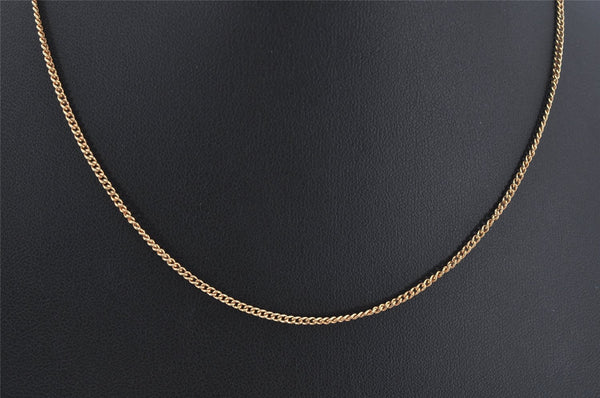 Authentic Christian Dior Gold Tone Chain Pendant Necklace CD 0550K