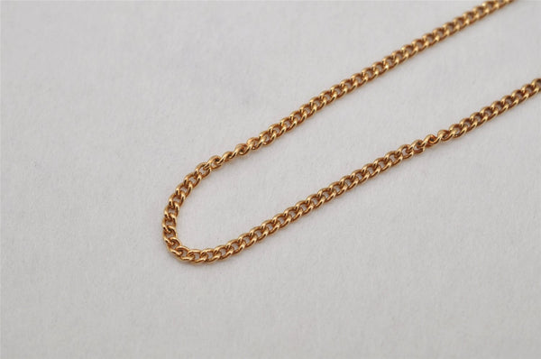 Authentic Christian Dior Gold Tone Chain Pendant Necklace CD 0550K