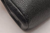 Authentic CHANEL Caviar Skin CC Logo Cosmetic Pouch Purse Black Junk 0552J