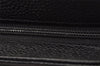 Authentic CHANEL Caviar Skin CC Logo Cosmetic Pouch Purse Black Junk 0552J