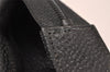 Authentic CHANEL Caviar Skin CC Logo Cosmetic Pouch Purse Black Junk 0552J