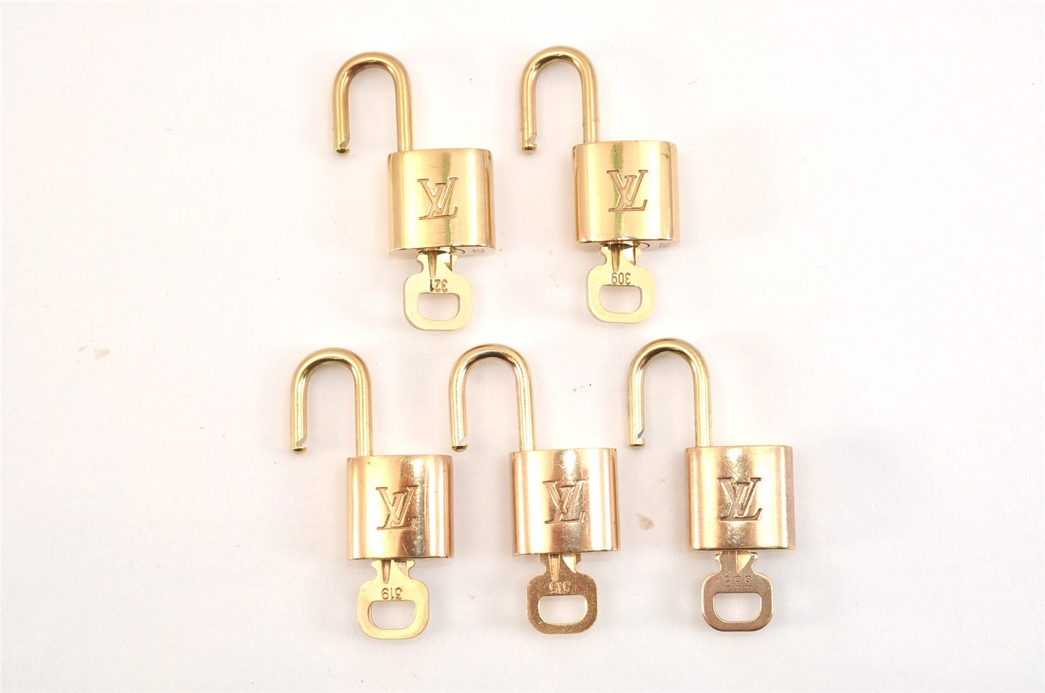 Authentic Louis Vuitton Padlock & Keys 10Set LV 0552L