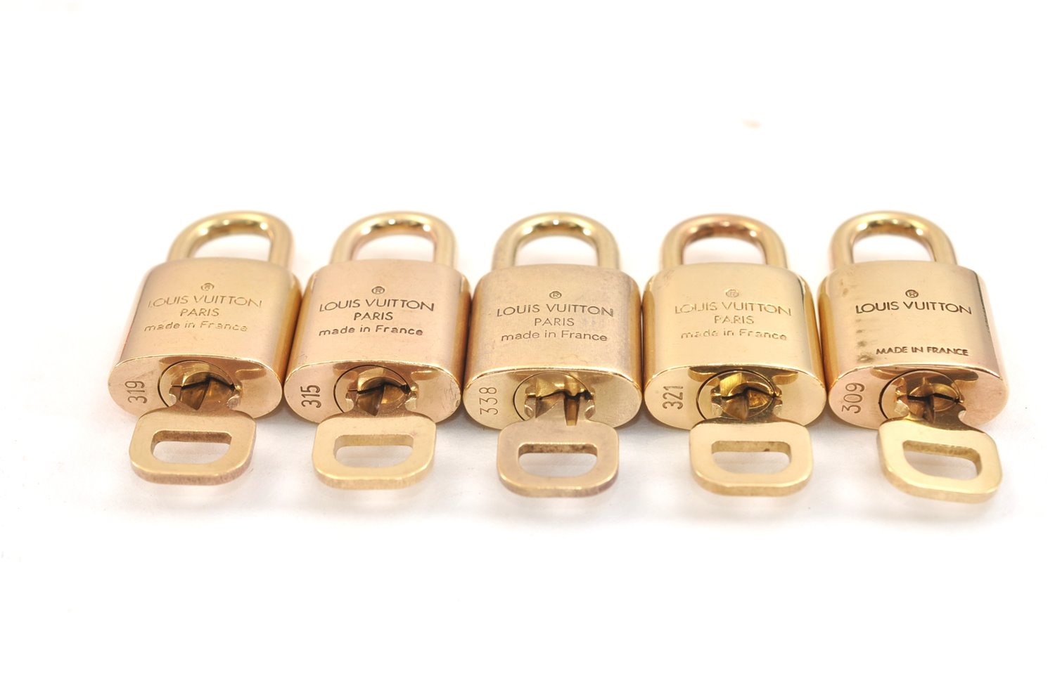 Authentic Louis Vuitton Padlock & Keys 10Set LV 0552L