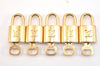 Authentic Louis Vuitton Padlock & Keys 10Set LV 0552L