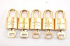 Authentic Louis Vuitton Padlock & Keys 10Set LV 0552L