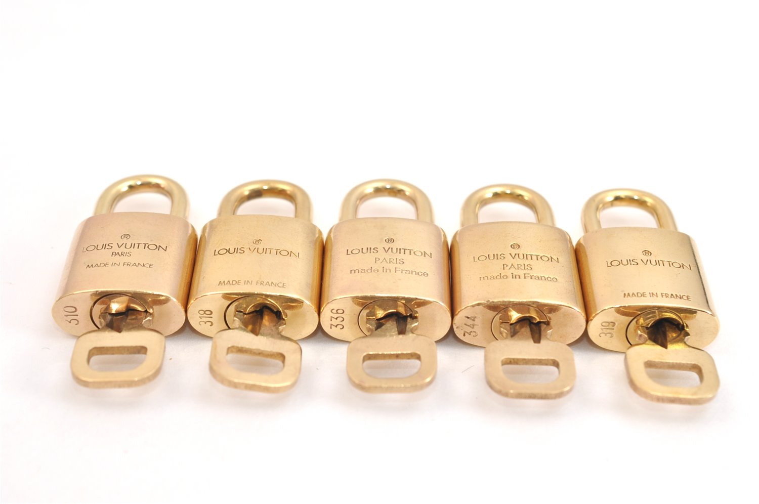 Authentic Louis Vuitton Padlock & Keys 10Set LV 0552L