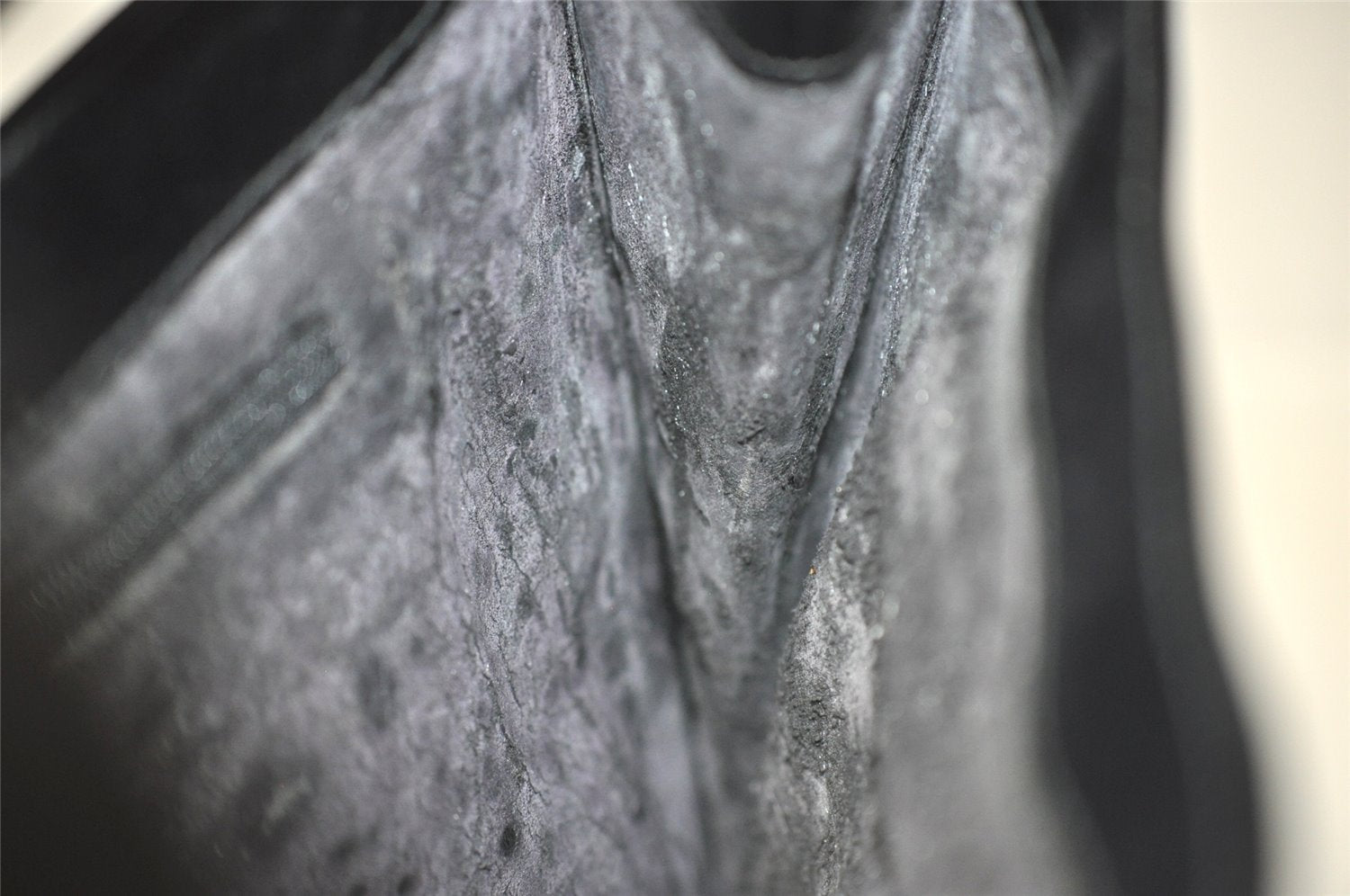 Authentic GUCCI Vintage Horsebit Shoulder Tote Bag Enamel Black Junk 0553I