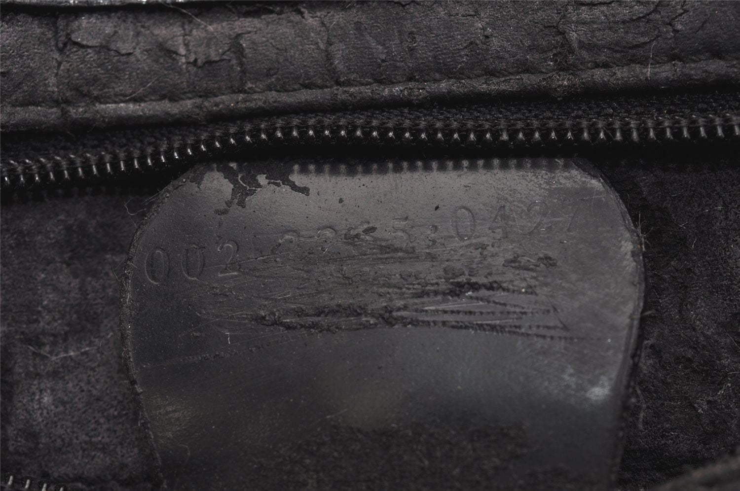 Authentic GUCCI Vintage Horsebit Shoulder Tote Bag Enamel Black Junk 0553I