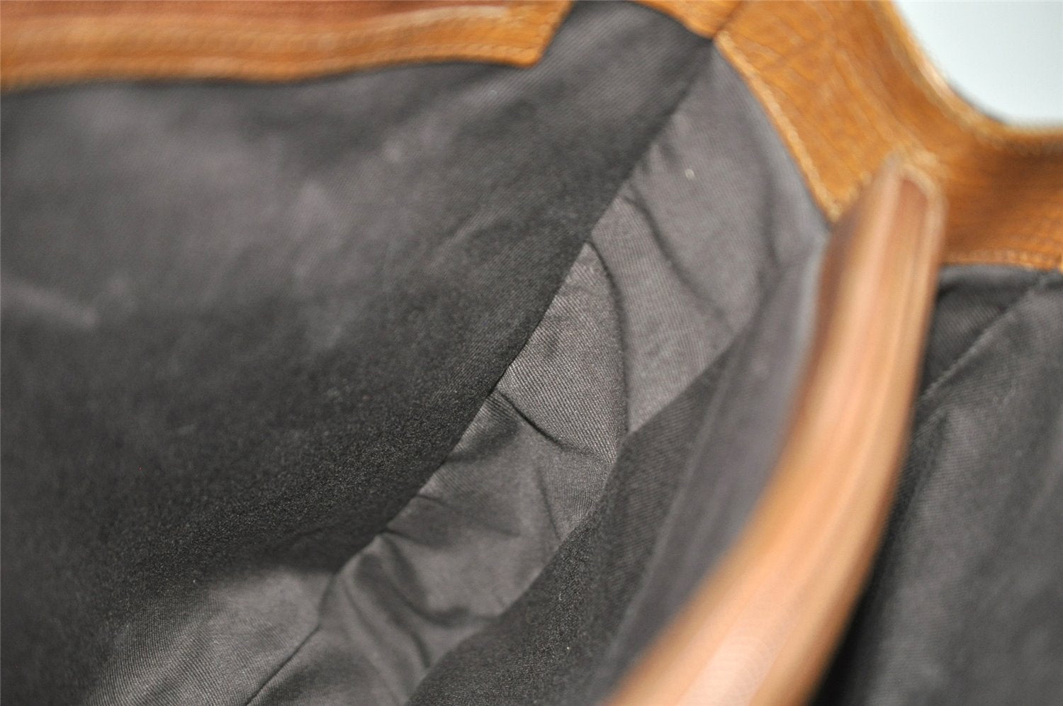 Authentic GUCCI Bamboo Shoulder Hand Bag GG Canvas Leather 112526 Brown 0553J