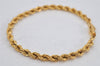 Authentic Christian Dior Chain Bracelet Gold Tone CD 0553K