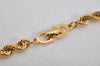 Authentic Christian Dior Chain Bracelet Gold Tone CD 0553K