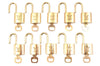 Authentic Louis Vuitton Padlock & Keys 10Set LV 0553L