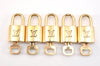 Authentic Louis Vuitton Padlock & Keys 10Set LV 0553L