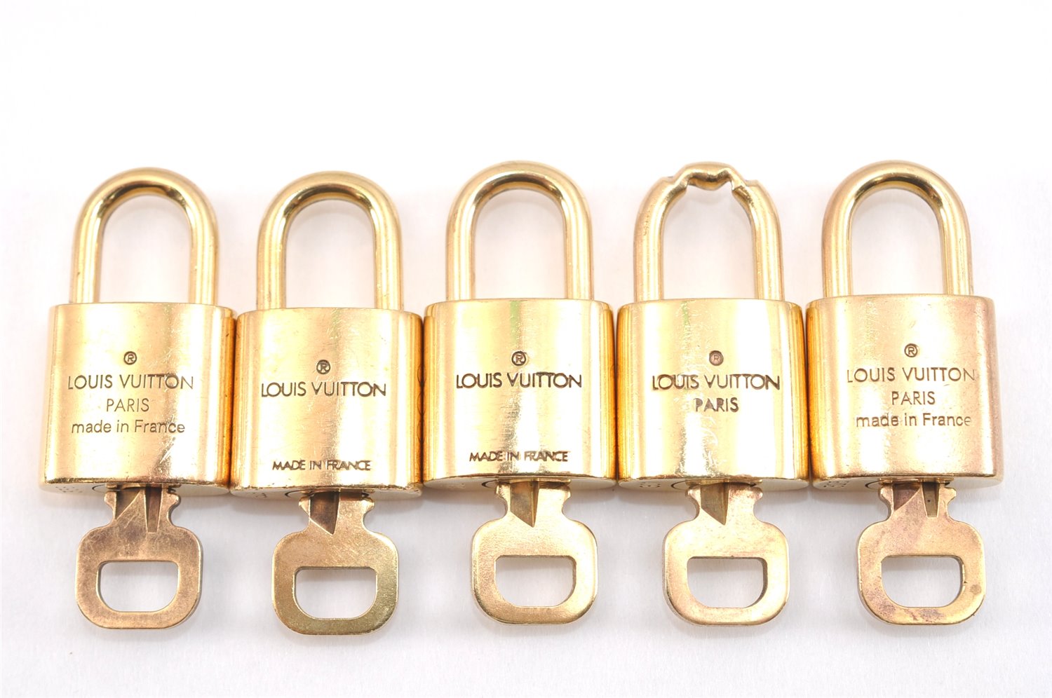 Authentic Louis Vuitton Padlock & Keys 10Set LV 0553L