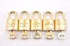 Authentic Louis Vuitton Padlock & Keys 10Set LV 0553L