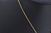 Authentic Christian Dior Gold Tone Chain Rhinestone Pendant Necklace CD 0554K