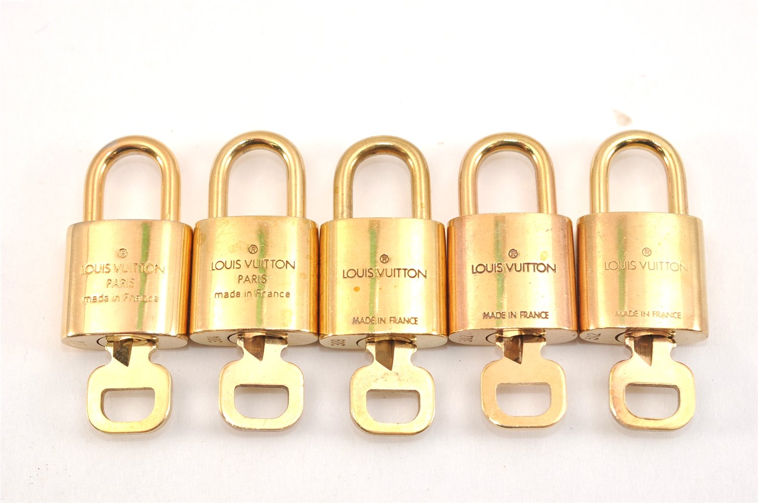 Authentic Louis Vuitton Padlock & Keys 10Set LV 0554L