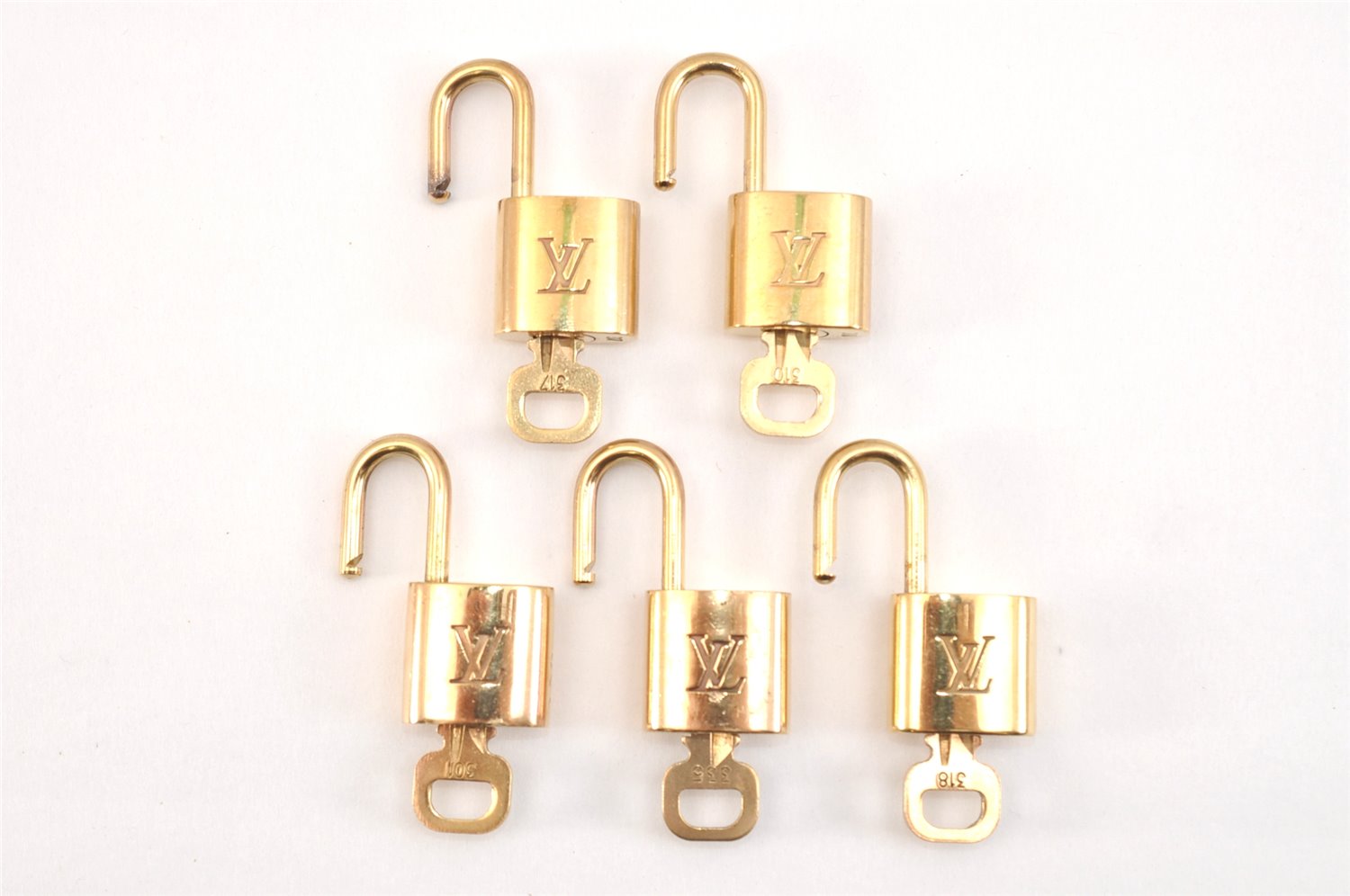 Authentic Louis Vuitton Padlock & Keys 10Set LV 0555L