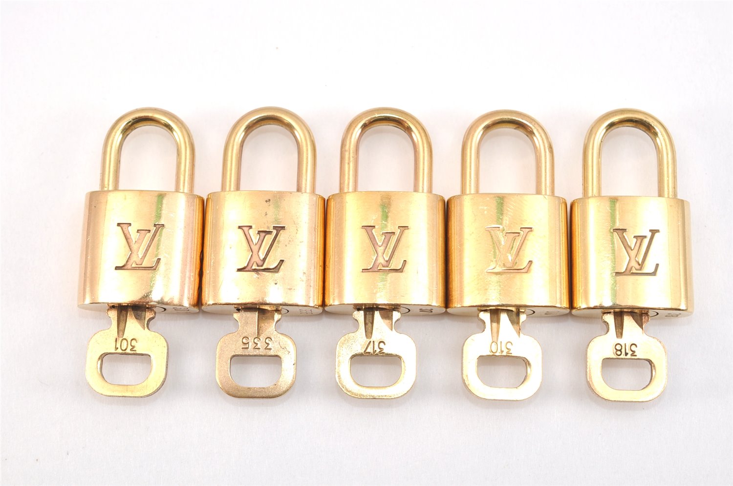 Authentic Louis Vuitton Padlock & Keys 10Set LV 0555L