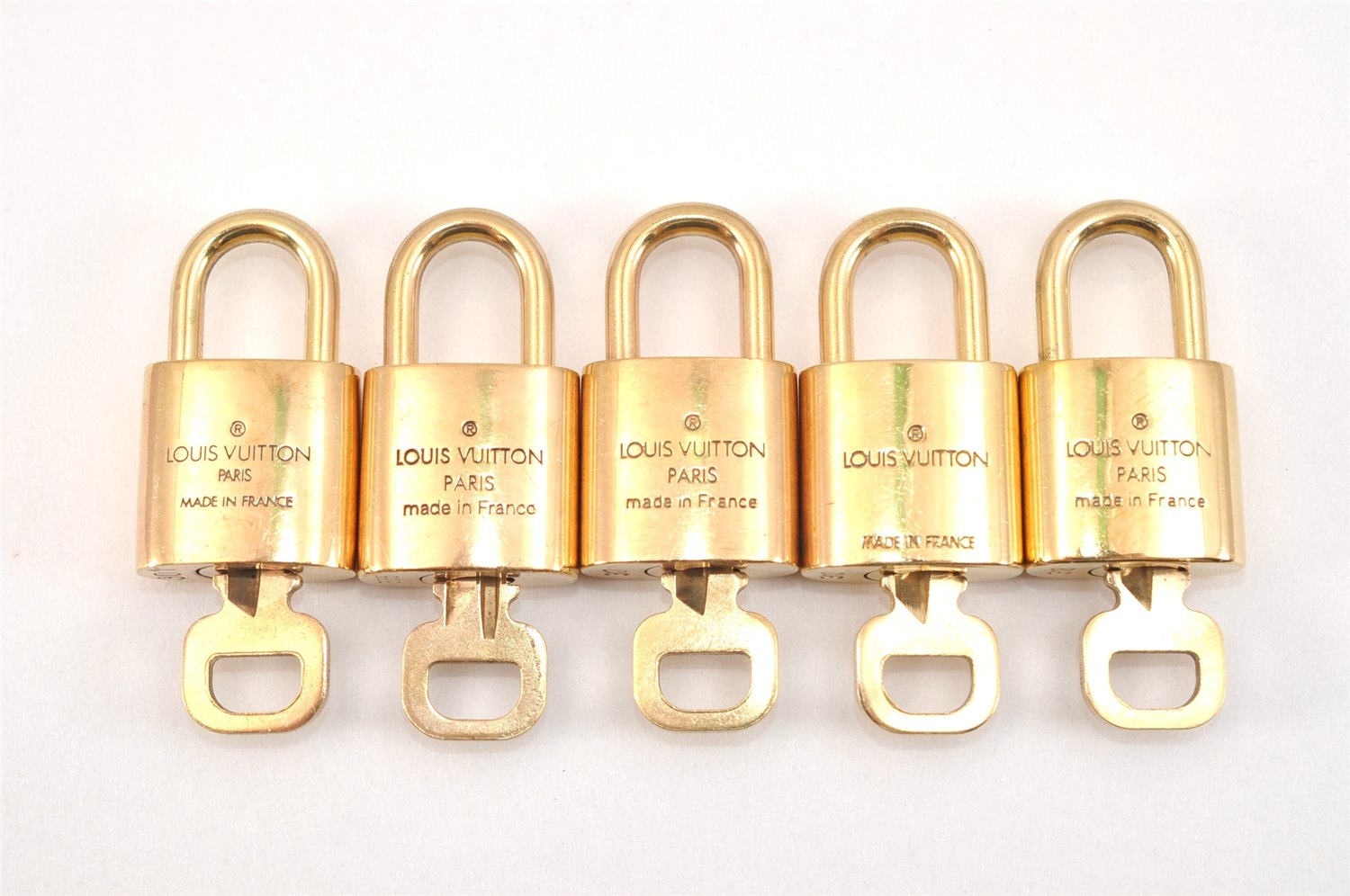 Authentic Louis Vuitton Padlock & Keys 10Set LV 0555L