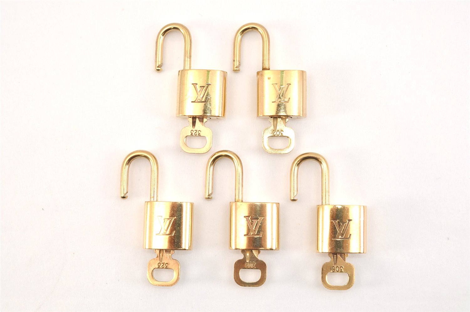 Authentic Louis Vuitton Padlock & Keys 10Set LV 0555L