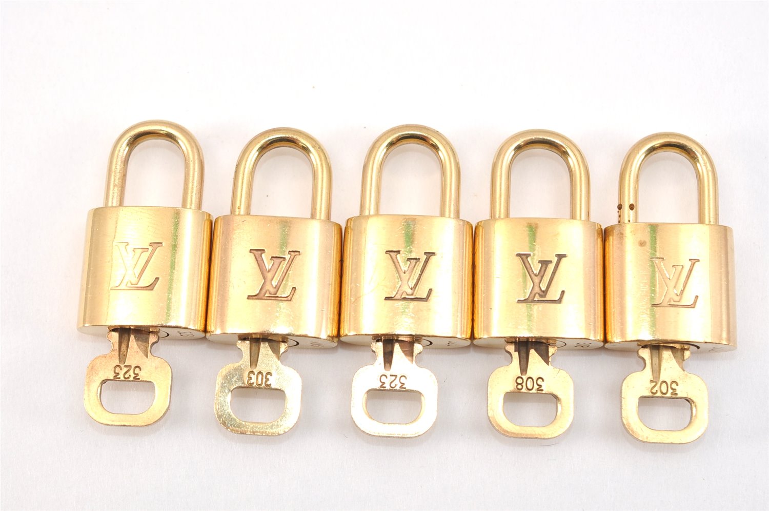 Authentic Louis Vuitton Padlock & Keys 10Set LV 0555L