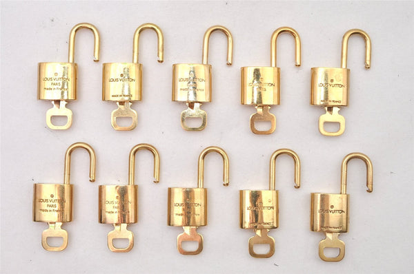 Authentic Louis Vuitton Padlock & Keys 10Set LV 0556L