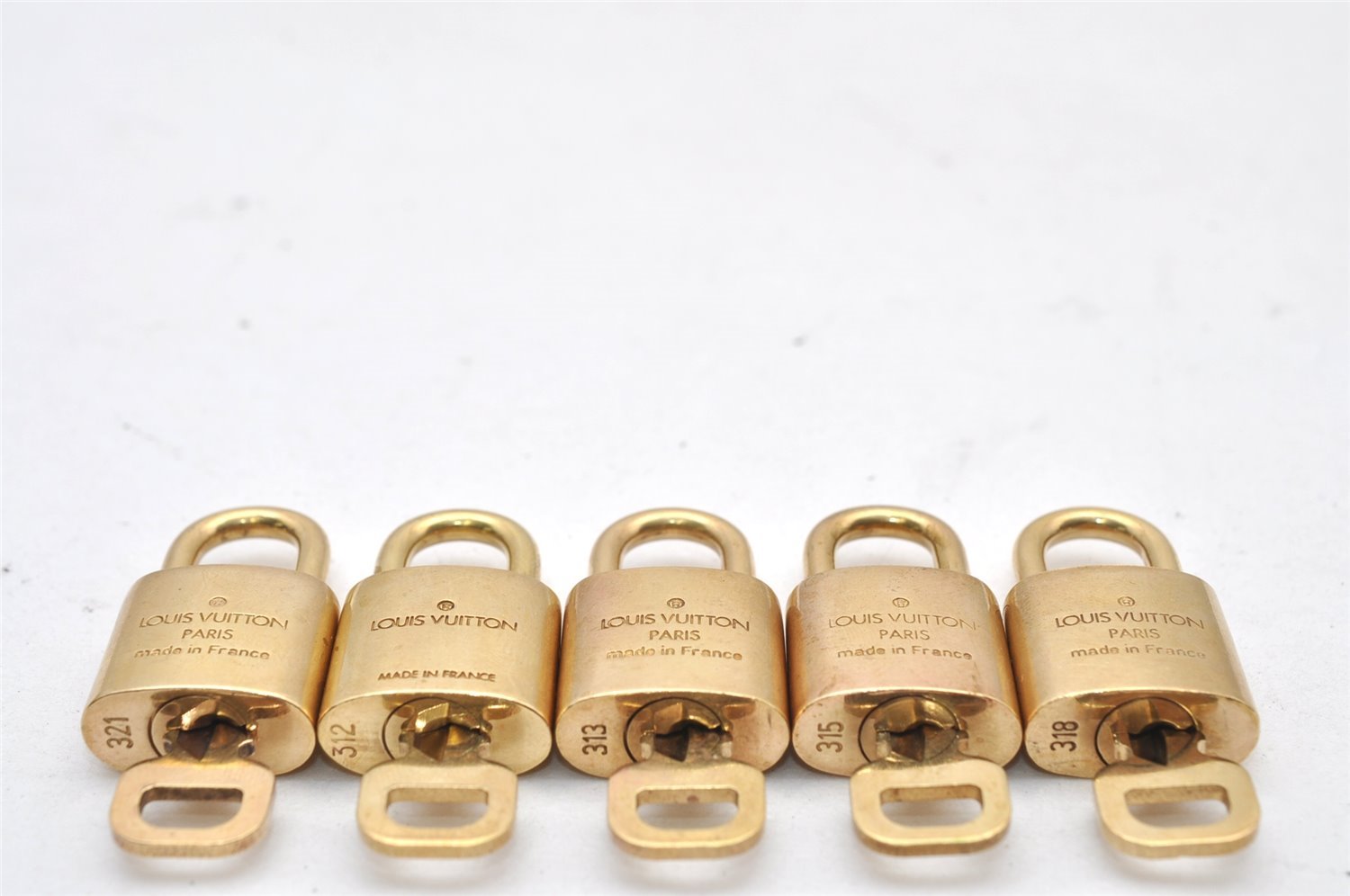 Authentic Louis Vuitton Padlock & Keys 10Set LV 0556L