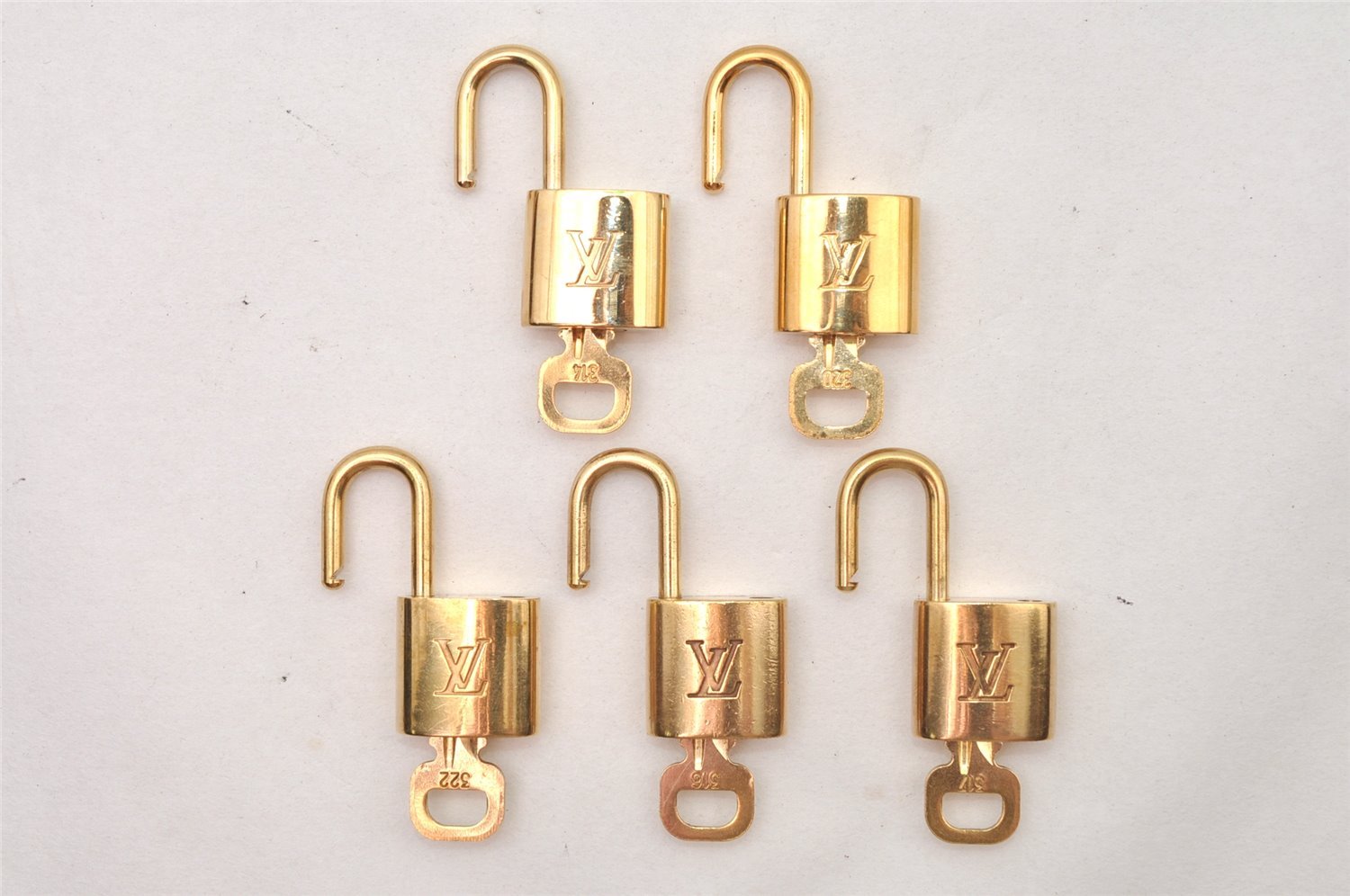 Authentic Louis Vuitton Padlock & Keys 10Set LV 0556L