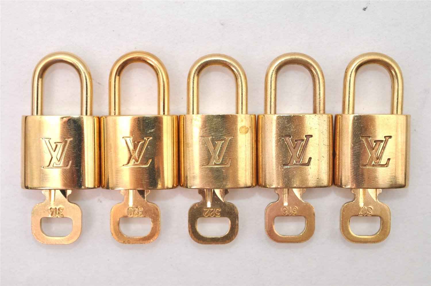 Authentic Louis Vuitton Padlock & Keys 10Set LV 0556L