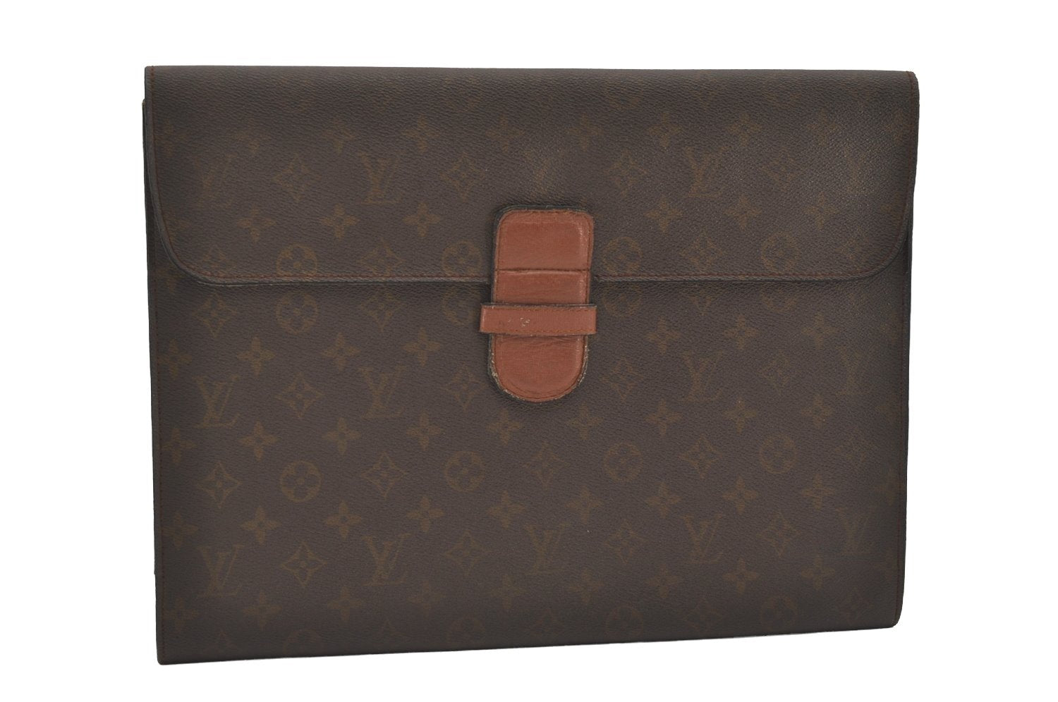 Authentic Louis Vuitton Monogram Poche Ministre Document Case Old Model LV 0557J